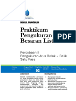 Modul 2 Praktikum Pengukuran Besaran Listrik