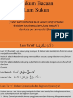 Huruf Lam Bertanda Baca Sukun Yang Terdapat Di Dalam Kata Benda/isim, Kata Kerja/fi'il Dan Kata Pertanyaan/istifham