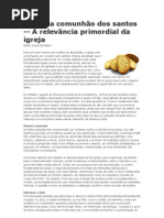 Creio na Comunhão dos Santos