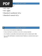 ACLs Standard Access List Jeremy Lab