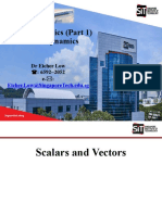 Lecture 2 Scalar and Vectors - AY2022