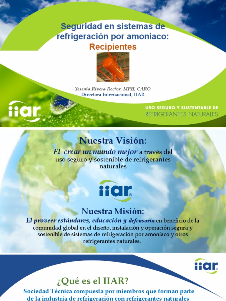 2021-Seguridad para Sistemas de Amoniaco (Recipientes) IIAR | PDF ...