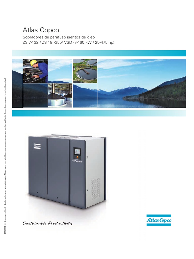 Atlas Copco ZS 7 - 355 | PDF | Motores | Bomba