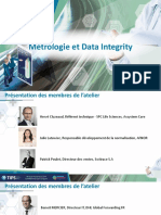 Métrologie Et Data Integrity
