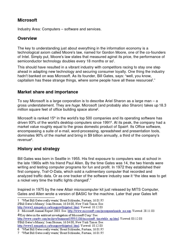 Microsoft Strategy | PDF | Microsoft | Microsoft Windows