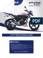 Italika DT250SPORT Manual de Usaurio y Mantenimiento