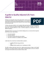 Guide to Quality Adjusted Life Years (QALYs