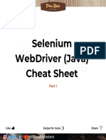 Selenium WebDriver (Java) Cheat Sheet - Part 1