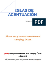 REGLAS DE ACENTUACIÓN Generales