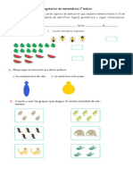 Diagnóstico de Matemática 1° Básico