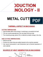 Production Technology - Ii: Metal Cutting