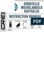 DONATELLO/MICHELANGELO/RAFFAELLO INSTRUCTION MANUAL