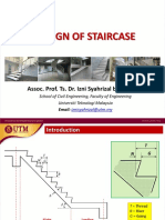 Design of Staircase: Assoc. Prof. Ts. Dr. Izni Syahrizal Bin Ibrahim