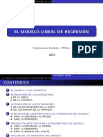 El Modelo Lineal de Regresi On: Licenciatura en Econom Ia - Uncuyo