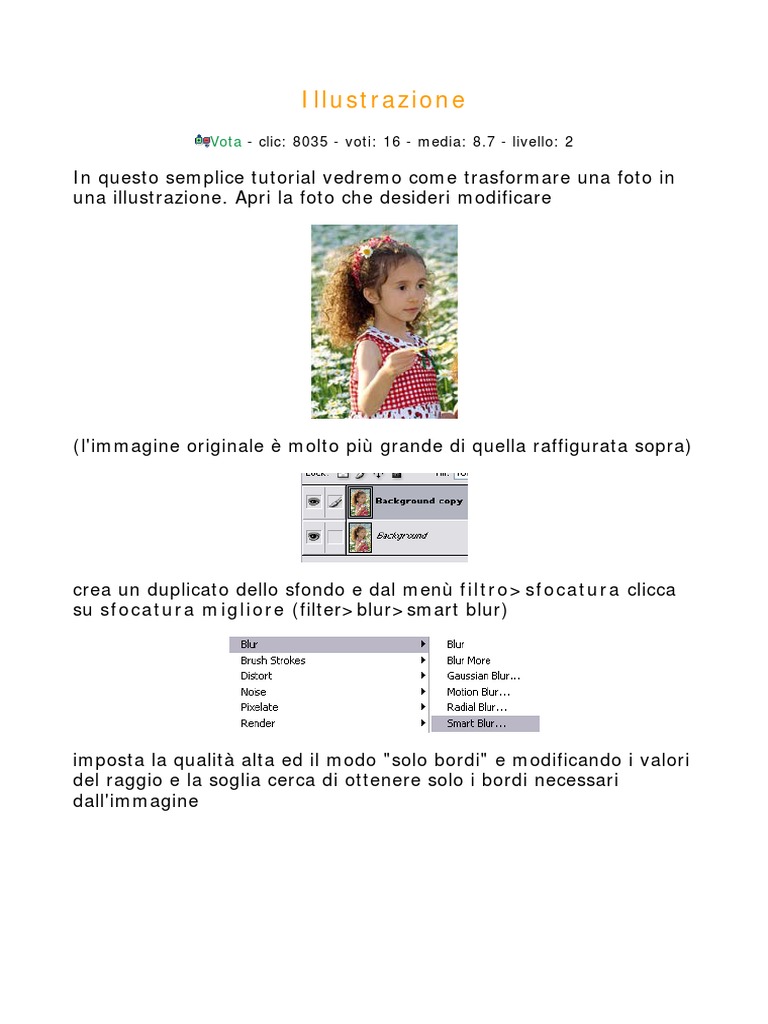 (Ebook ITA) Tutorial Trasformare Una Foto in Un Disegno PDF