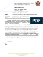 Informe N°011-2023-Alcanzo Certificacion Presupuestal Silegu