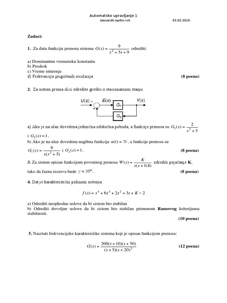 Испит АУ1 | PDF