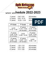 22 23 Bell Schedule - 0