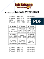2022 2023 Flex Bell Schedule - 0