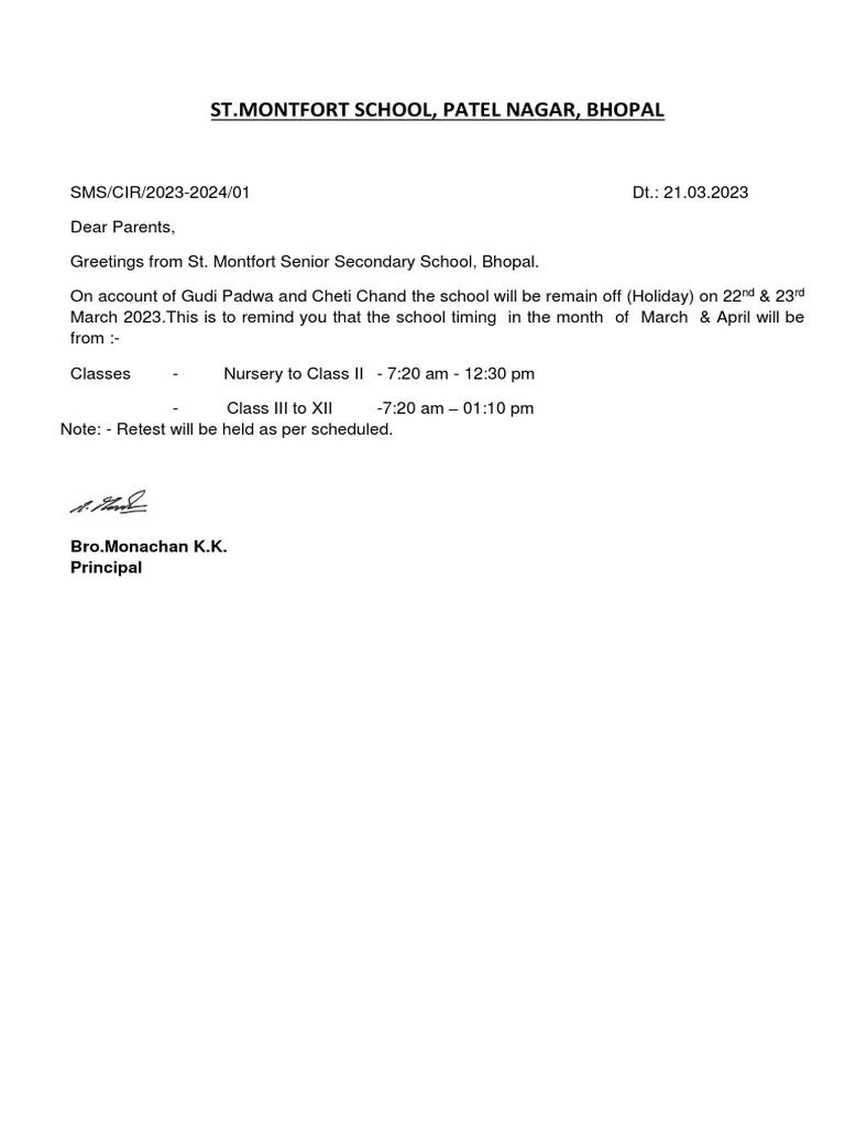 01 holiday on 22 23 march pdf