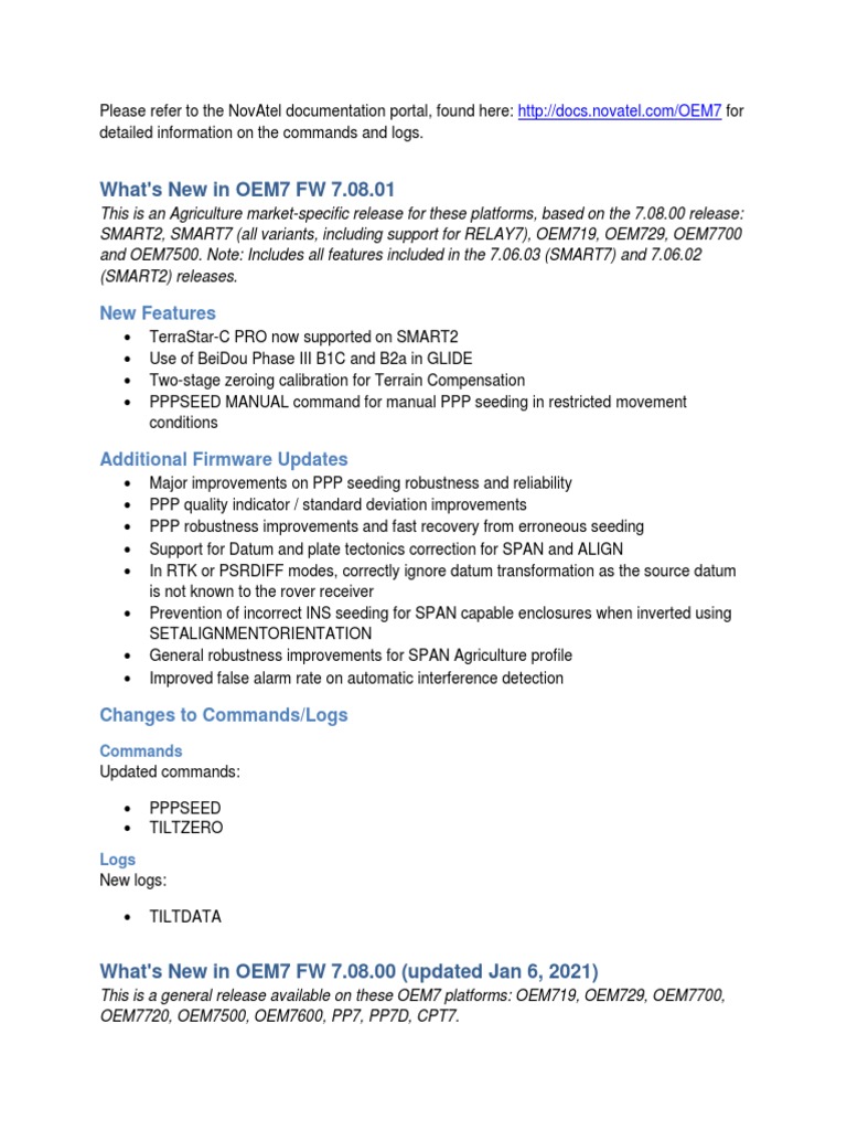 WhatsNew 70801 PDF Global Positioning System Inertial Navigation