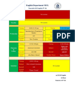 Timetable English Department MUL