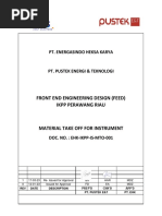 Ehk-Ikpp-Is-Mto-001 Material Take Off For Instrument R1-Ifa - Cek 2