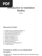 Introduction To Translation Studies