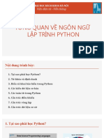 Tổng Quan Về Ngôn Ngữ Lập Trình Python