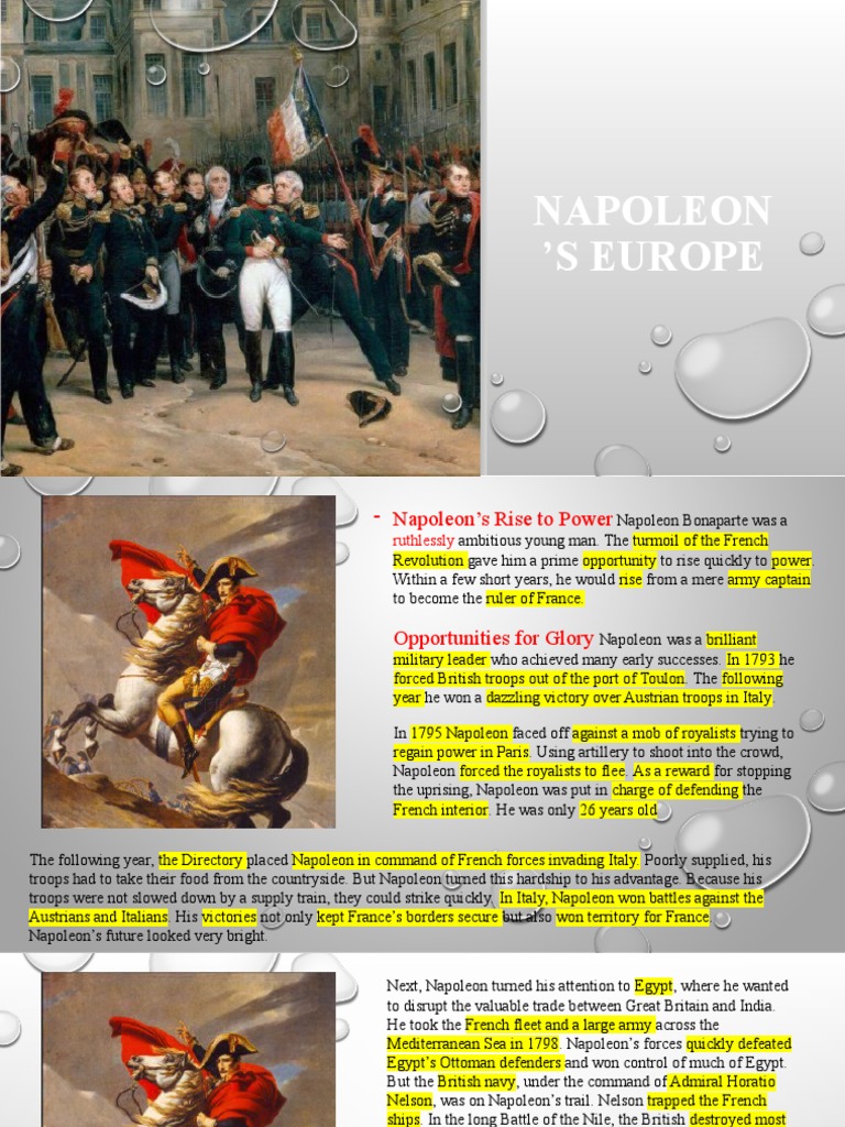 NAPOLEON STRATEGY POWER AND GEOPOLITICS OF MODERN EUROPE intelligence overview