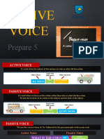 Prepare 5 Active and Passive Voice Examples