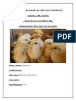Agriculture Science SBA (Broiler Production)