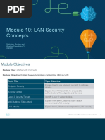 Module 10: LAN Security Concepts: Switching, Routing and Wireless Essentials v7.0 (SRWE)