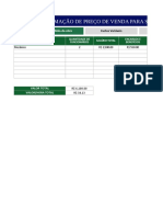 Planilha de Formacao de Preco de Servico