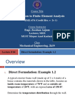 Lecture # 4-FEA