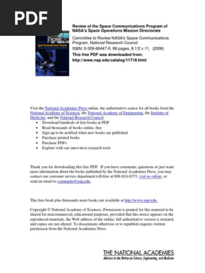 SpaceCommsProgram 11718 | PDF