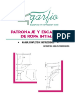 Curso de Patronaje y Escalado de Ropa Intima 2021