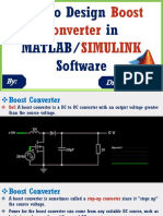 How To Design Boost Converter in MATLAB SIMULINK Software