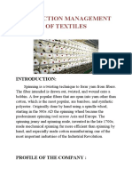 Production Management of Textiles in India