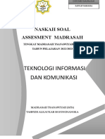 Teknologi Informasi Dan Komunikasi: Naskah Soal Assesment Madrasah