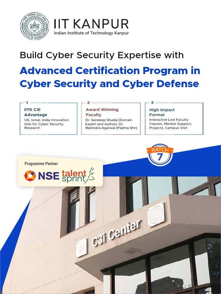 Advanced Certification Program in Cyber Security and Cyber Defense ...