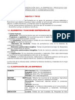 Tema 1 La Organización en La Empresa, Proceso de Información y Comunicación