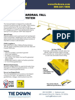 Universal Guardrail Fall Protection System: Typical Usage