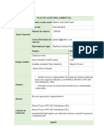 Plan de Auditoría Ambiental