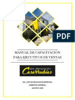 Manual de Capacitación para Ejecutivos de Ventas: Lic. Anuar Granados Espinoza Gerente General AGOSTO 2022