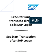 SAP - Executar Transações Após o Login