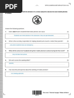 SHIRLEY GLENDA HUERTA MIRAVAL - English - B - Paper - 2 - Listening - Comprehension - Question - Booklet