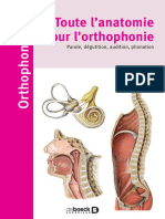 Toute L'anatomie Illustrée Pour La Pratique de L'orthophonie