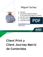 ADEX - Client Print y Client Journey Matriz de Contenidos