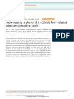 Implementing A Strand of A Scalable Fault-Tolerant Quantum Computing Fabric